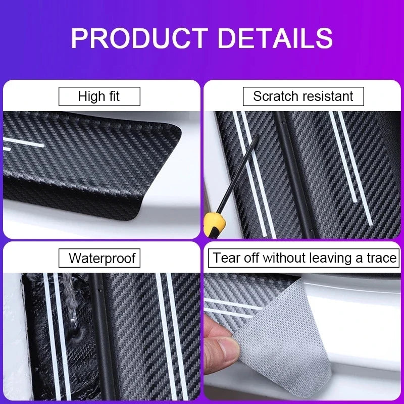 Carbon Fiber Door & Trunk Protective Strip for Ford Raptor / F-250 / Super Duty | Vinyl