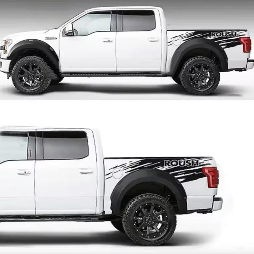 Matte Black Body & Trunk Stripe Decal for Ford F-150 Raptor (2015–2019) | Sport Vinyl Graphics