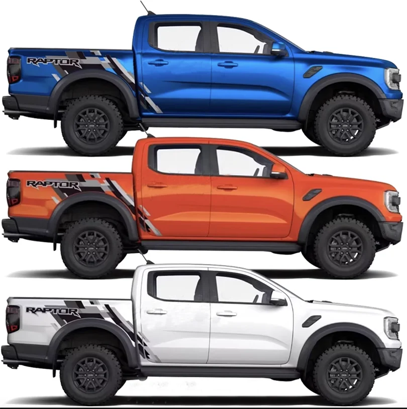 Blackout Bedside, Tailgate & Bumper Decal Kit for Ford Ranger (2022–2024) | Precut Vinyl Graphics