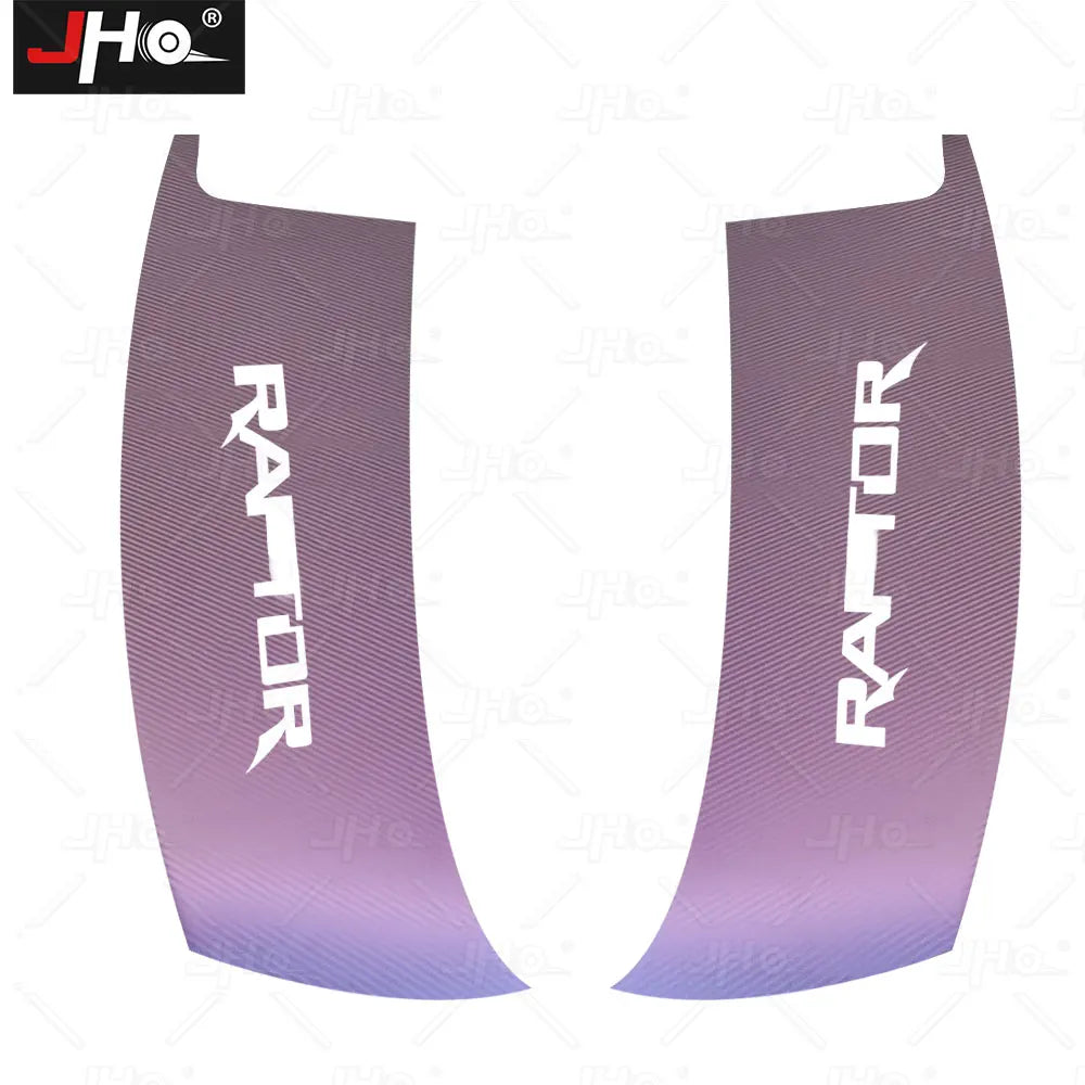 JHO Carbon Grain Front Bonnet & Side Hood Stripe for Ford F-150 Raptor | Engine Vinyl