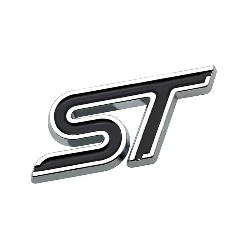 3D Metal ST Badge | Body & Trunk Emblem for Ford Everest / Fiesta / Ecosport / Focus