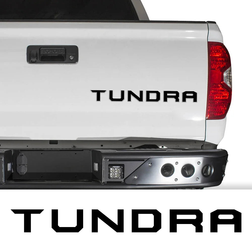 Tailgate Insert & Indent Letter Decal for Toyota Tundra (2014–2019) | Vinyl Pickup Sticker