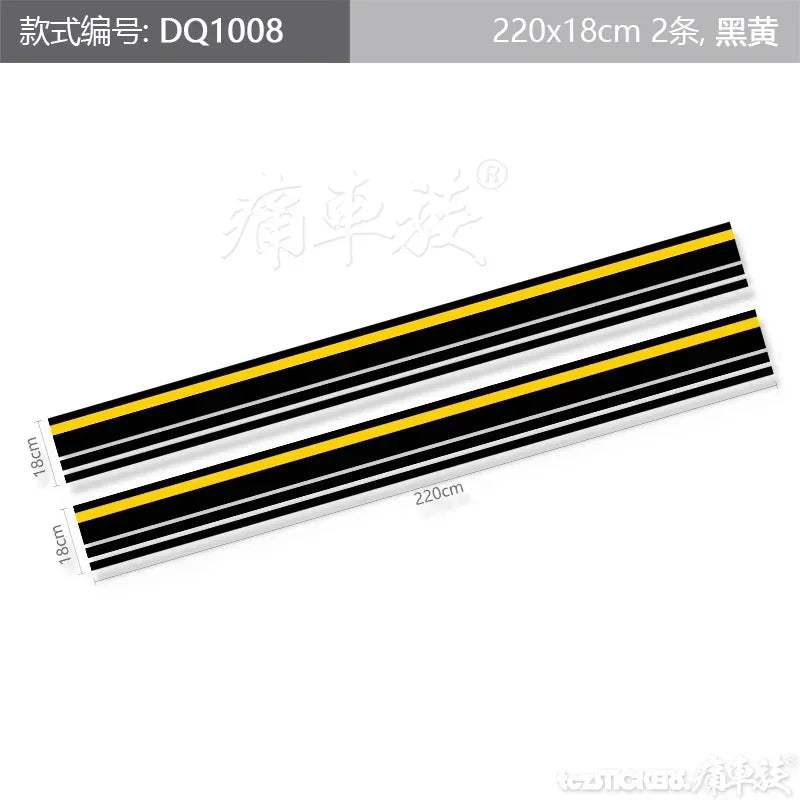 Stylish Dynamic Full-Body Appearance Vinyl Decal Kit for Dodge Charger | PVC Personality Wrap