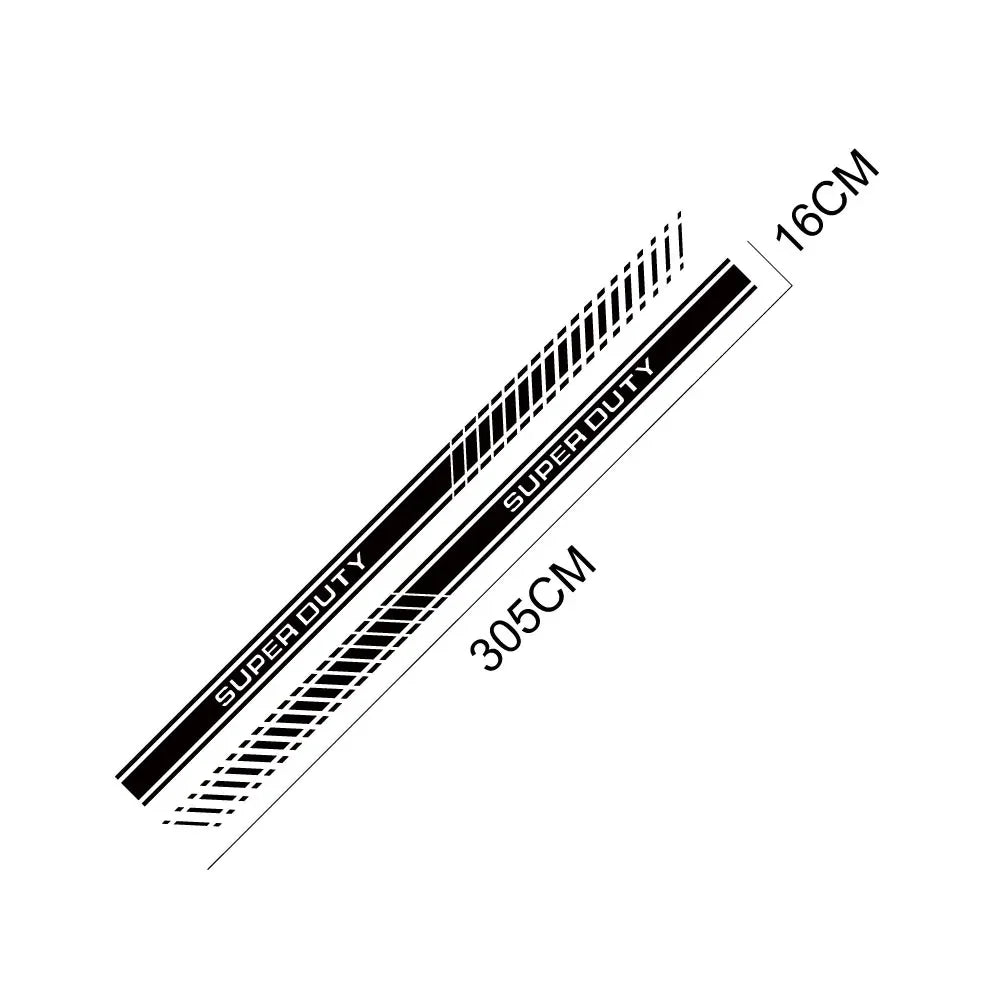 Door Side Body Stripe Decal for Ford Super Duty F-250 / F-350 / F-450 | Vinyl Truck Sticker 2-Pack