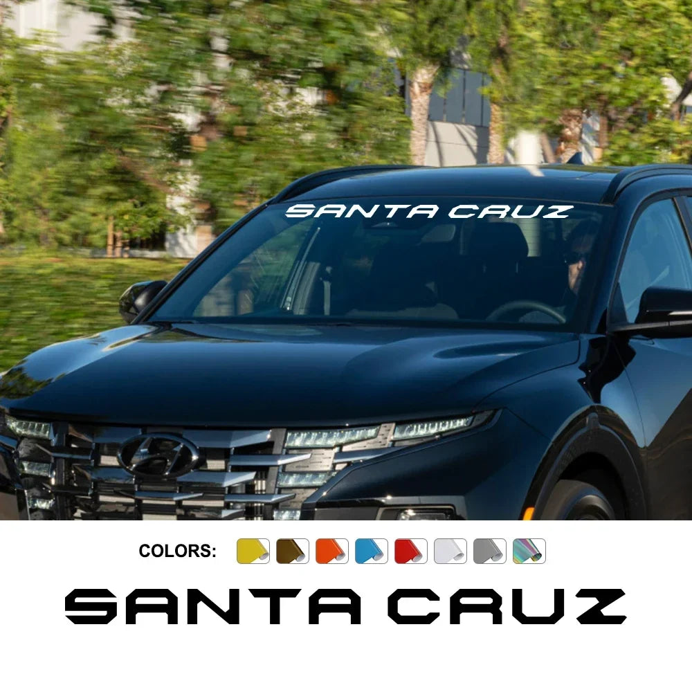 Windshield Graphic Decal for Hyundai Santa Cruz SE / SEL / Limited (2022–2023) | DIY Style Vinyl Sticker