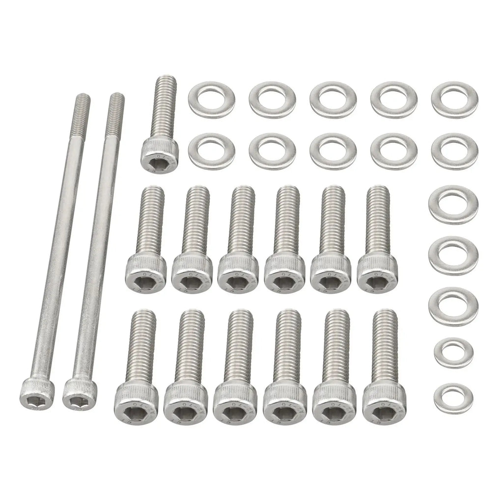 Chevy LS / LSX V8 Stainless Steel Oil Pan Bolt Kit for LS1 / LS2 / LS3 / LS6 / LS7 & Vortec 4.8L / 5.3L / 6.0L / 6.2L Truck Engines (Gen III / Gen IV)