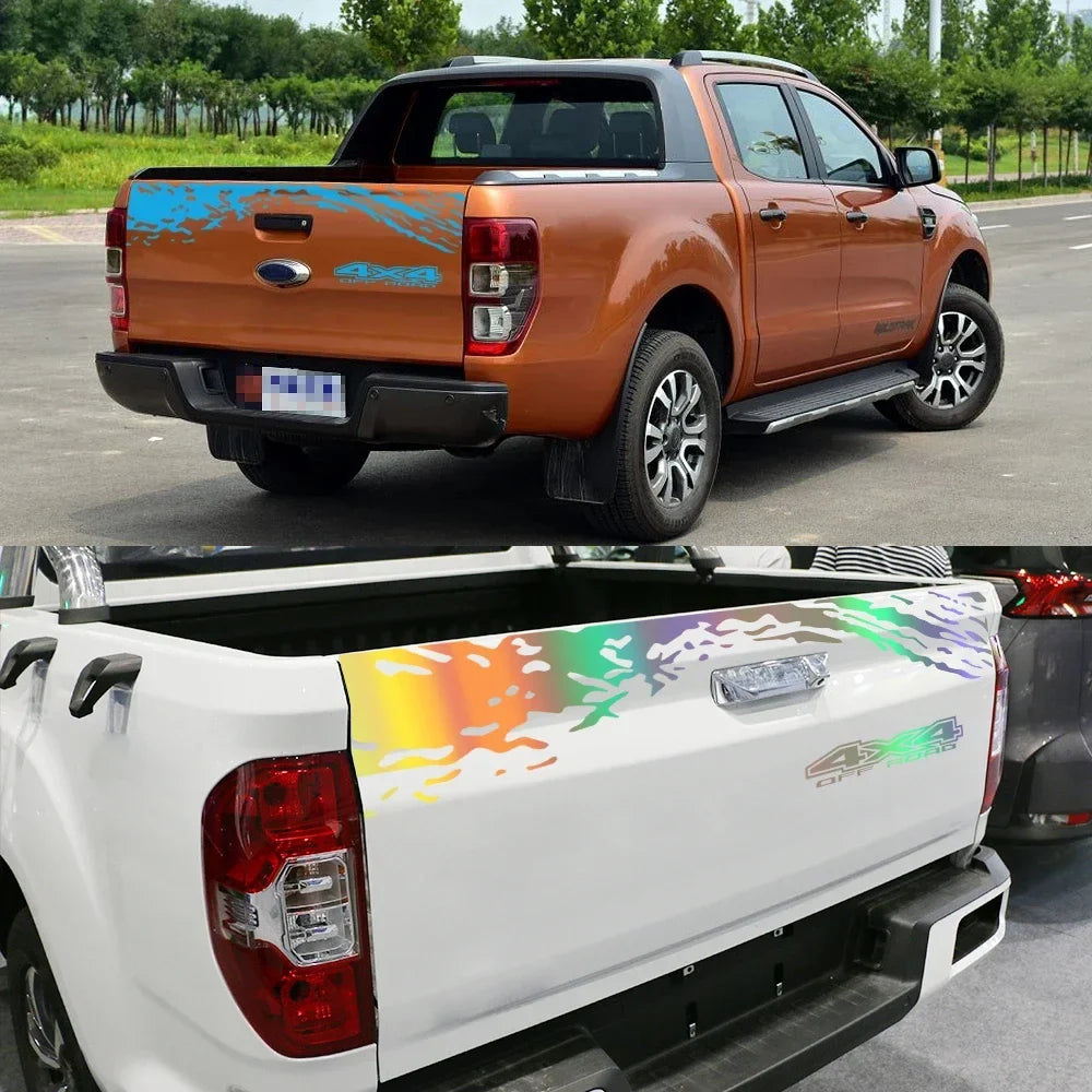 Universal 4x4 Off-Road Tailgate Decal | Fits Ford Ranger, Isuzu D-Max, Chevrolet, VW Amarok, Toyota Hilux & More