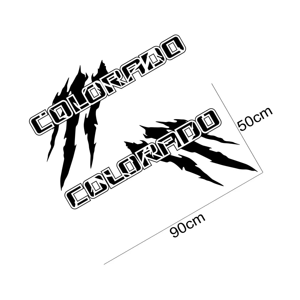 Claw Style Truck Bed Side Decal | Universal Pickup Body Vinyl Graphic