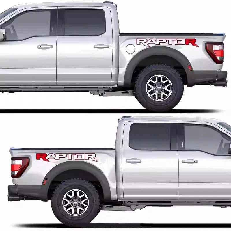 Vinyl Tape Patch Decal for Ford F-150 Raptor / Ranger Truck | 2-Piece Cargo Sticker