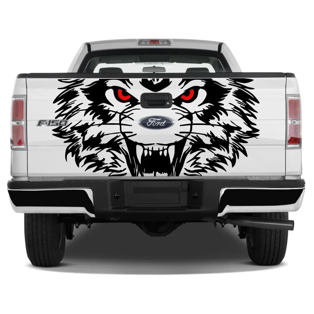 Tiger Tailgate Graphic Decal | Universal Pickup Sticker for Ford F-150, Toyota Hilux, Silverado, RAM, Isuzu D-Max & More