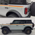 Blue & Orange Sunset Waistline Stripe Decal for Ford Bronco (2021–2023) | Modified Body Line Vinyl Overlay