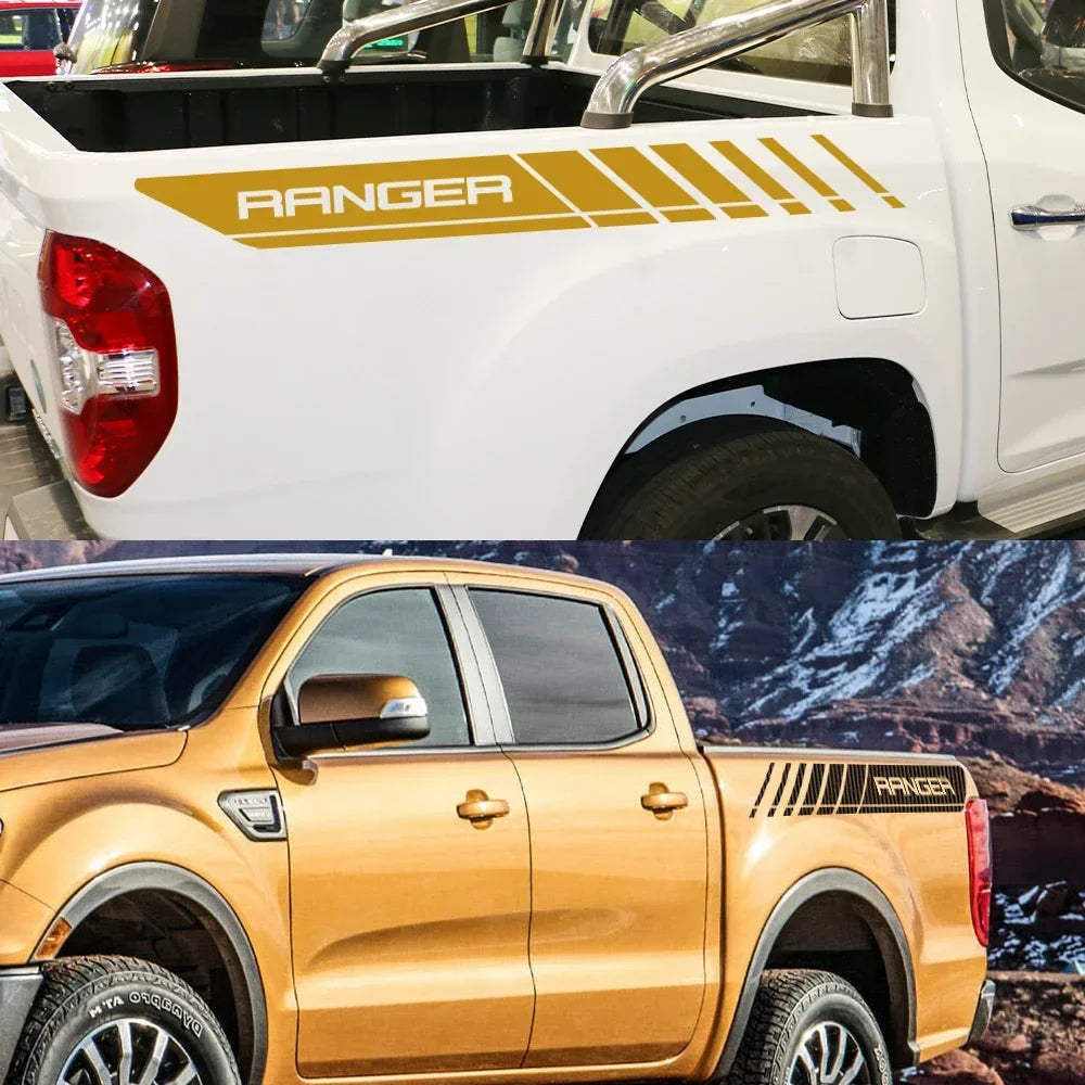 Rear Trunk Side Letter Vinyl Decal for Ford Ranger Raptor | Film Truck Graphic Sticker