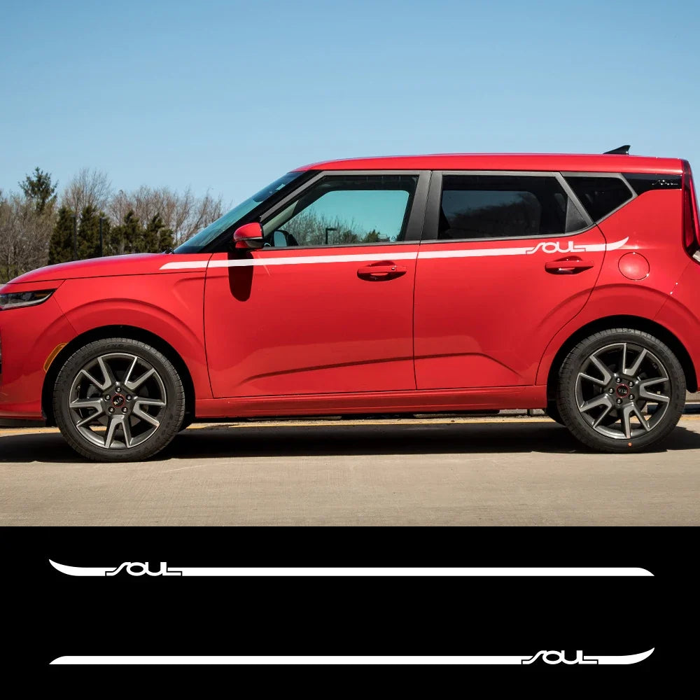 Side Body Waistline Stripe Decal for Kia Soul (Gen 1, 2, 3 & EV) | Vinyl Film Graphics