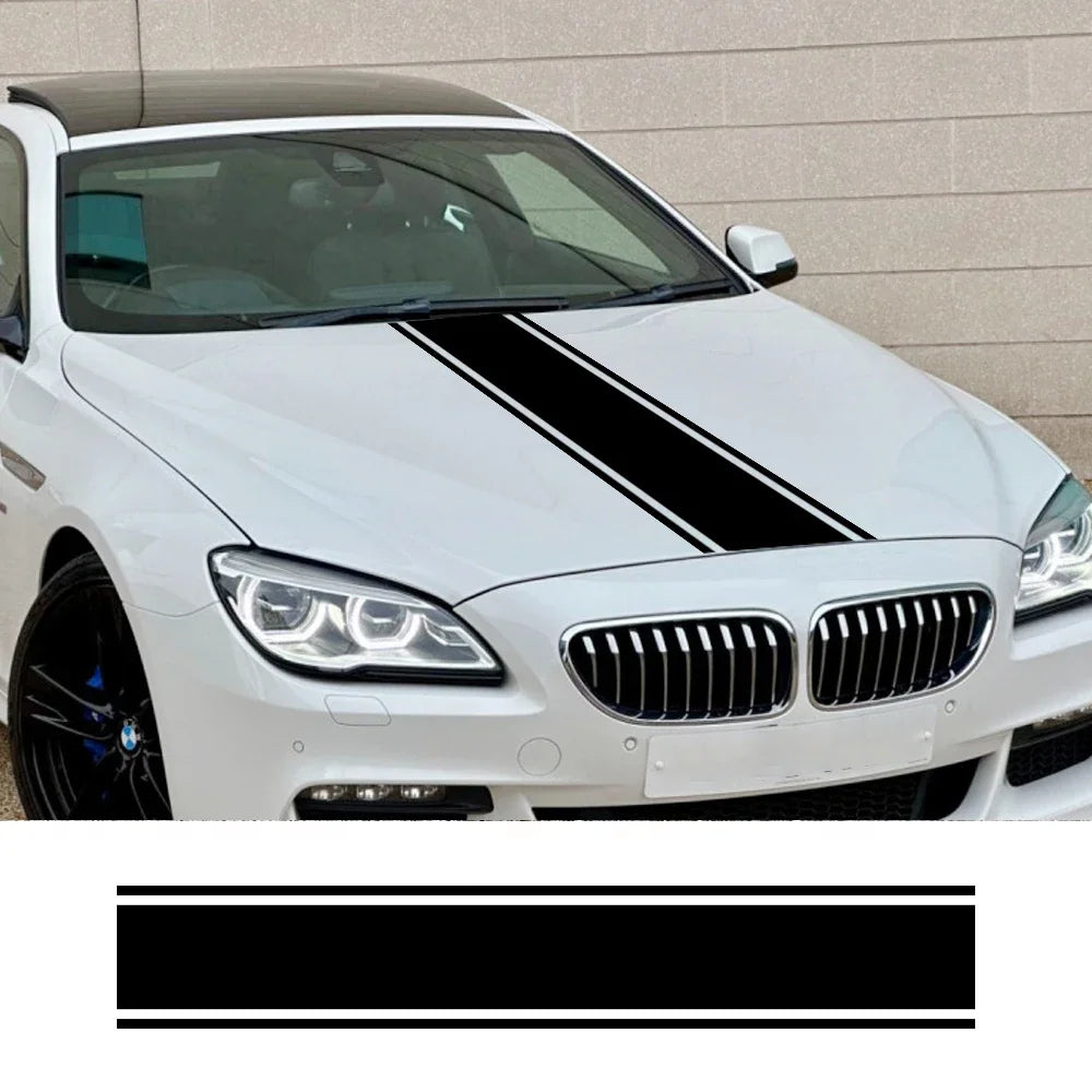 Universal Sport Hood Cover & Side Graphic Vinyl Wrap | Auto Tuning Sticker
