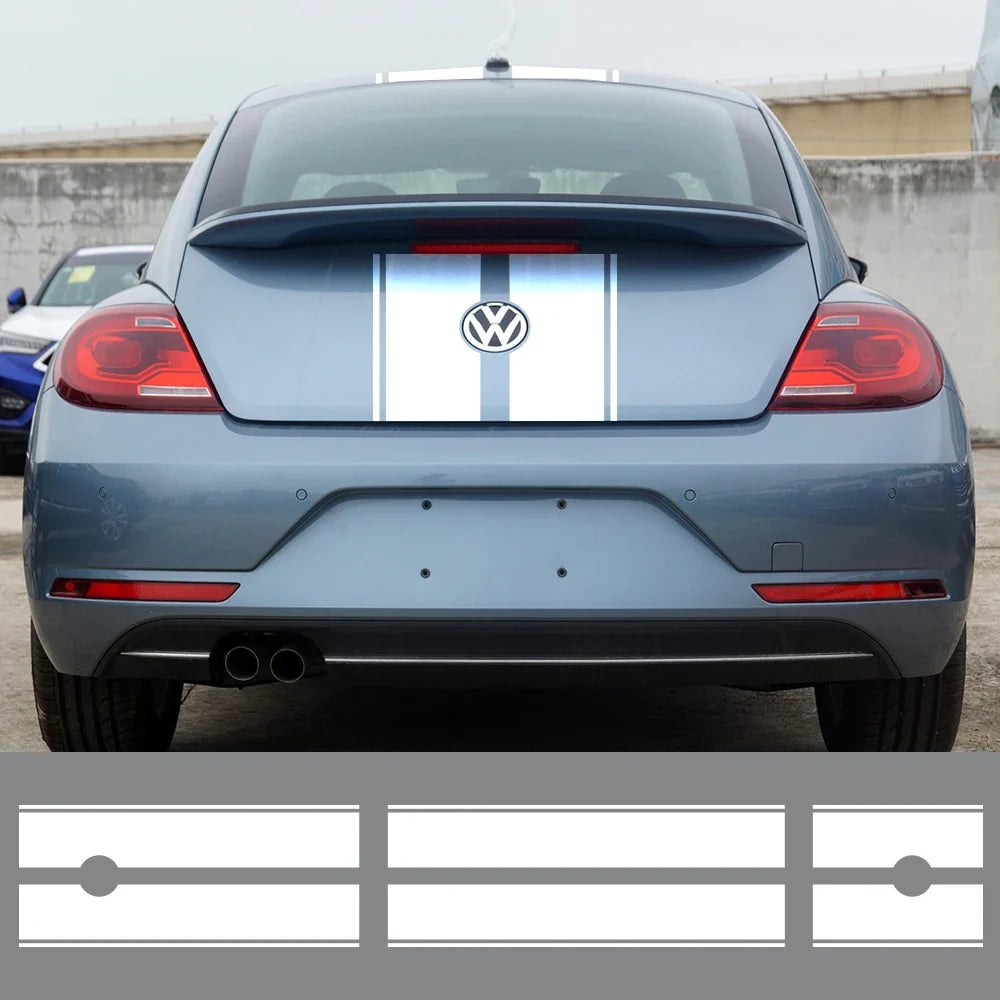 Hood, Roof & Trunk Racing Stripe Kit | Full-Length Vinyl Decal for Cars & Trucks