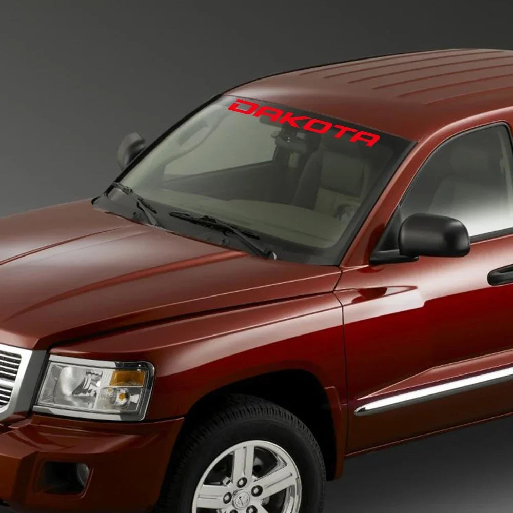 Front Windshield Decal for Dodge Dakota SLT / SXT / 5.9 / R/T | Vinyl Truck Window Sticker