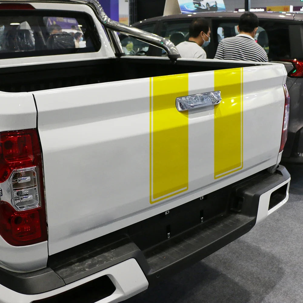 Hood & Tailgate Graphic Decal for Dodge RAM 1500 / 2500 Hemi / Rebel | Custom Vinyl Truck Sticker
