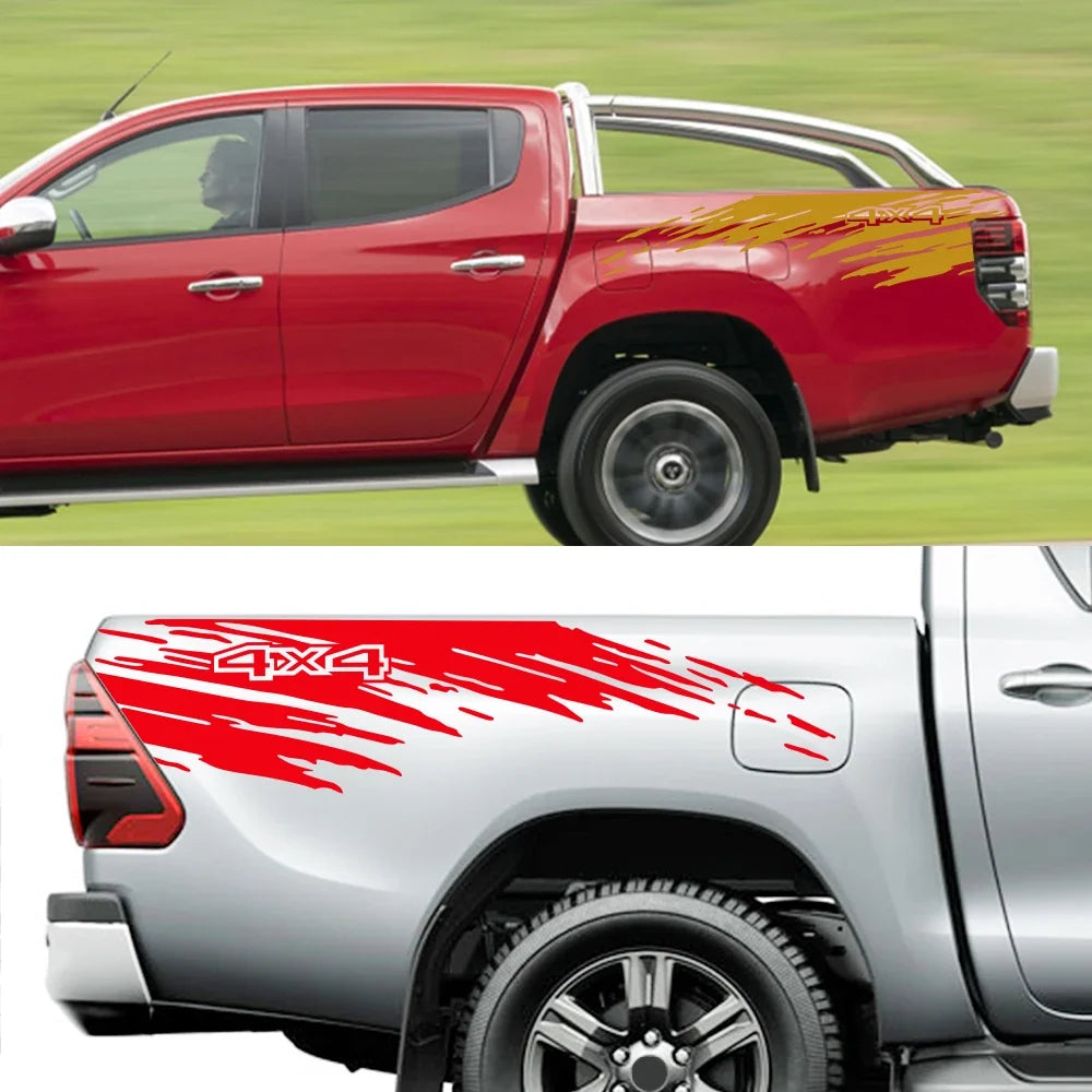 Mudslinger Style Bed Side Decal | Universal Pickup Sticker for F-150, Hilux, RAM, D-Max & More