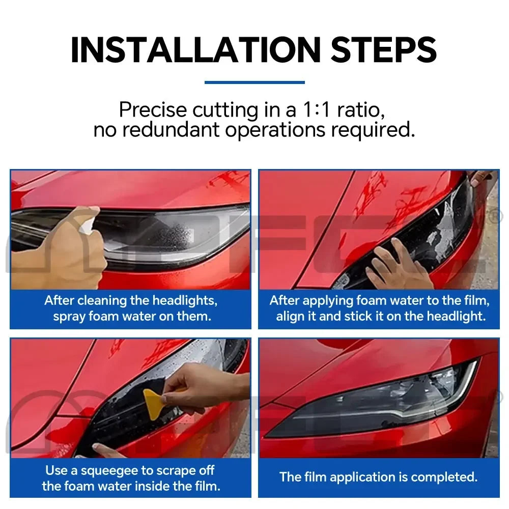 Precut PPF for Tesla Model 3 Highland (2024–2025) | TPU Headlight, Mirror & Door Handle Protection