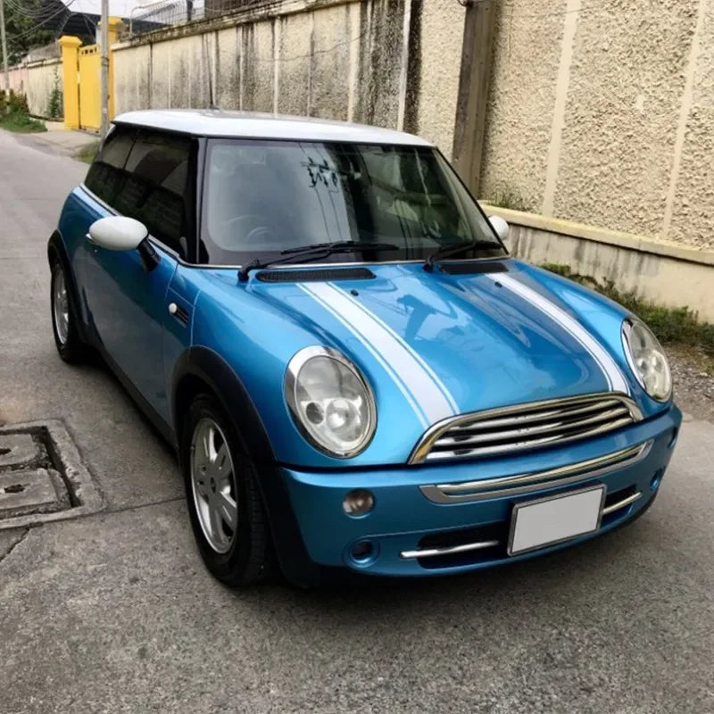 Sport Stripe Hood Bonnet Decal for Mini Cooper (R50–R61, F54–F60) | 2-Piece Engine Cover Vinyl Sticker