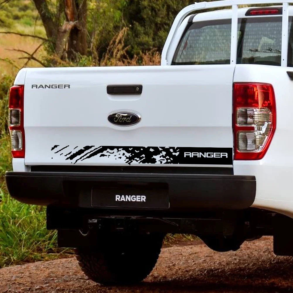 Back Door Tailgate Vinyl Decal for Ford Ranger Raptor T6 / Wildtrak | Pickup Truck Sticker