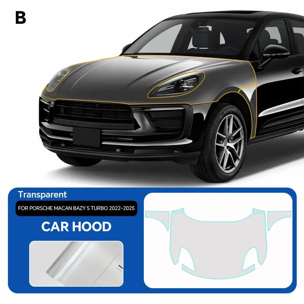 Precut PPF for Porsche Macan Base / S / Turbo (2022–2025) | Full Body TPU Paint Protection Film