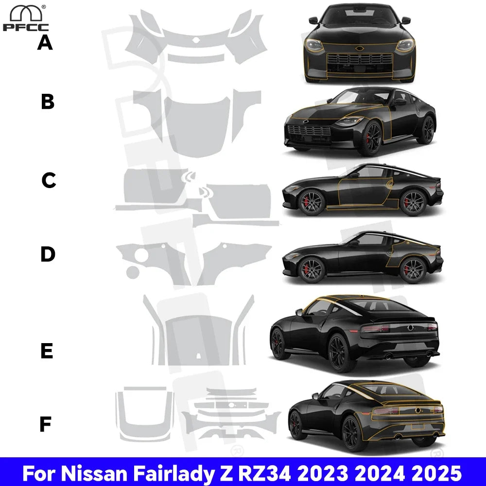 Precut PPF for Nissan Fairlady Z / RZ34 (2023–2025) | TPU Paint Protection Film