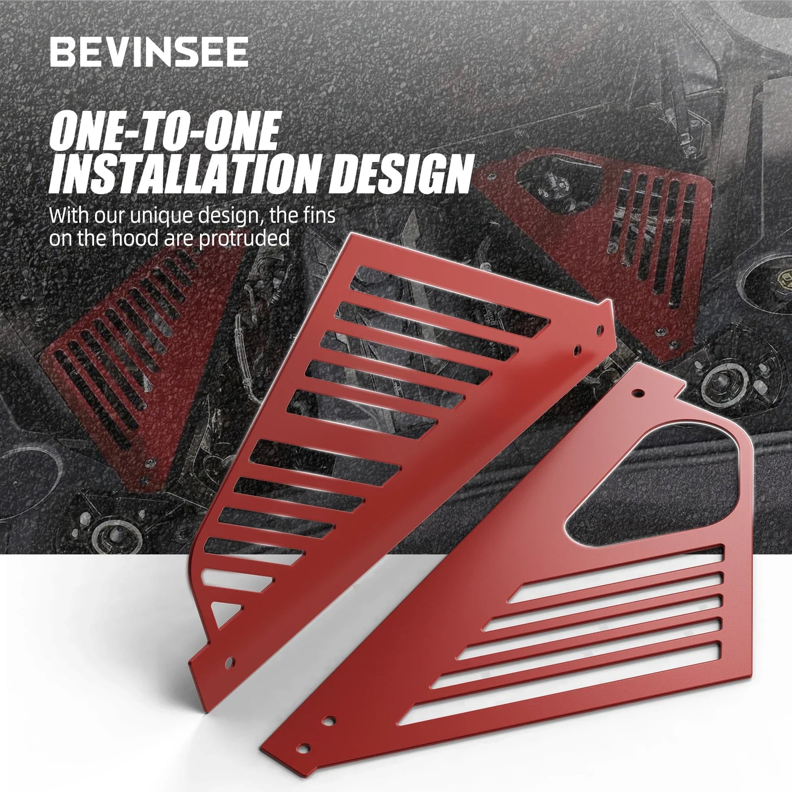 Aluminium Engine Bay Compartment Covers for Chevrolet Corvette C8 (2020–2023) | BEVINSEE