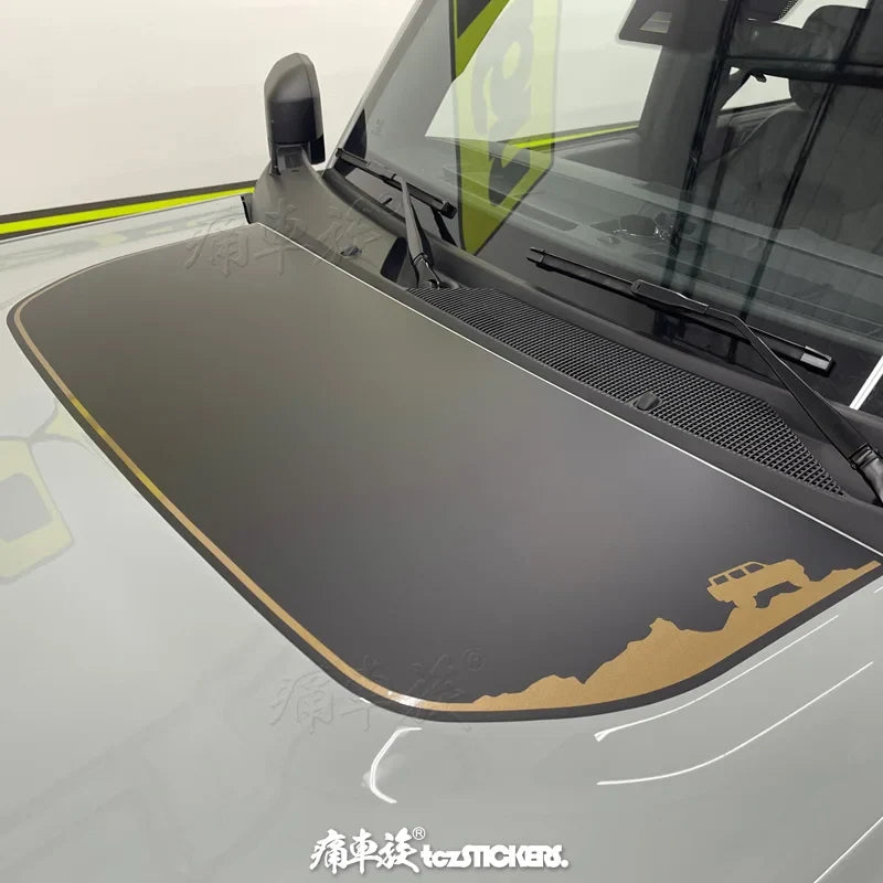 Custom Modified Hood Personality Vinyl Sticker for Ford Bronco | Special KK Film Wrap