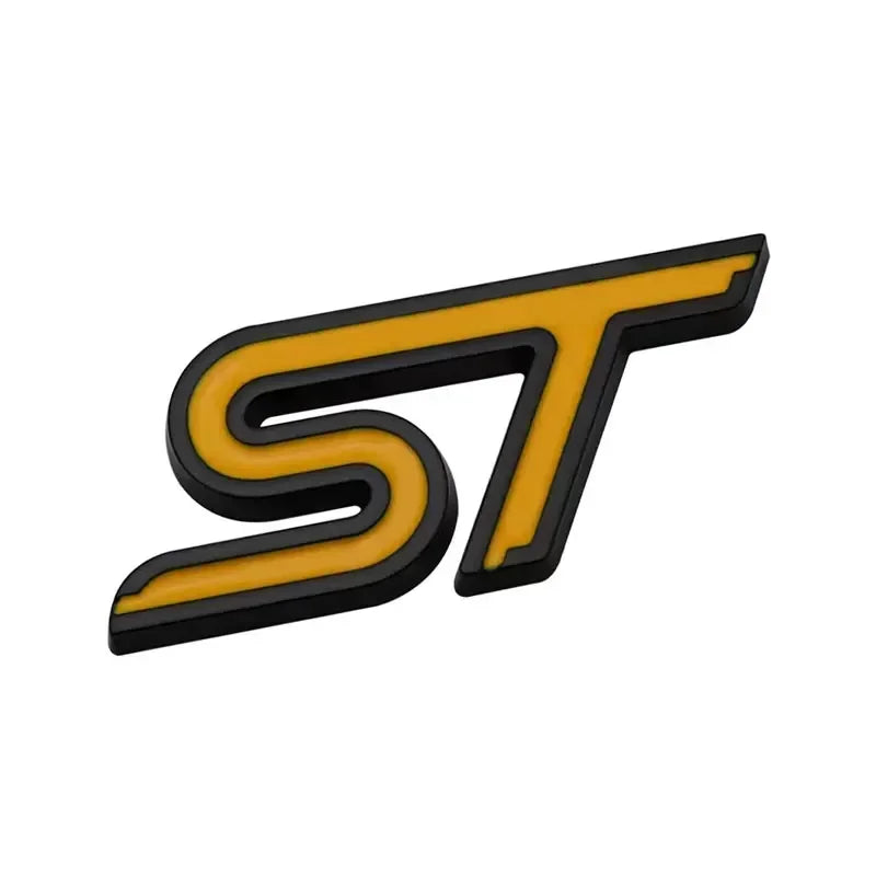 3D Metal ST Badge | Body & Trunk Emblem for Ford Everest / Fiesta / Ecosport / Focus