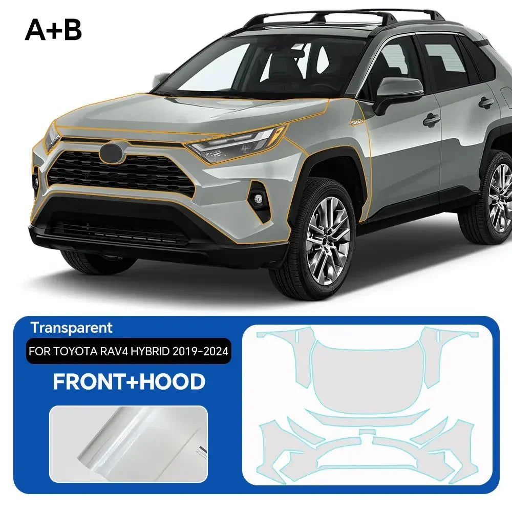 Precut PPF for Toyota RAV4 Hybrid XA50 (2019–2025) | 9-Mil TPU Paint Protection Film