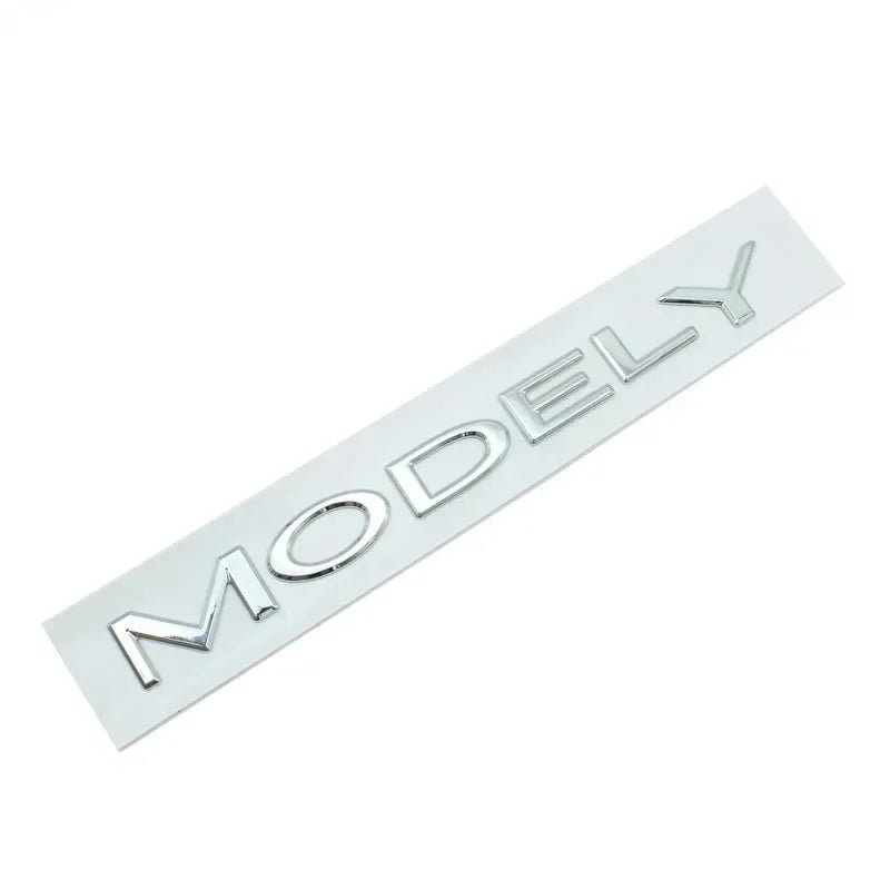 Original 3D ABS Letter Logo Emblem for Tesla Model 3 / Model Y | Rear Tailgate Trunk Badge