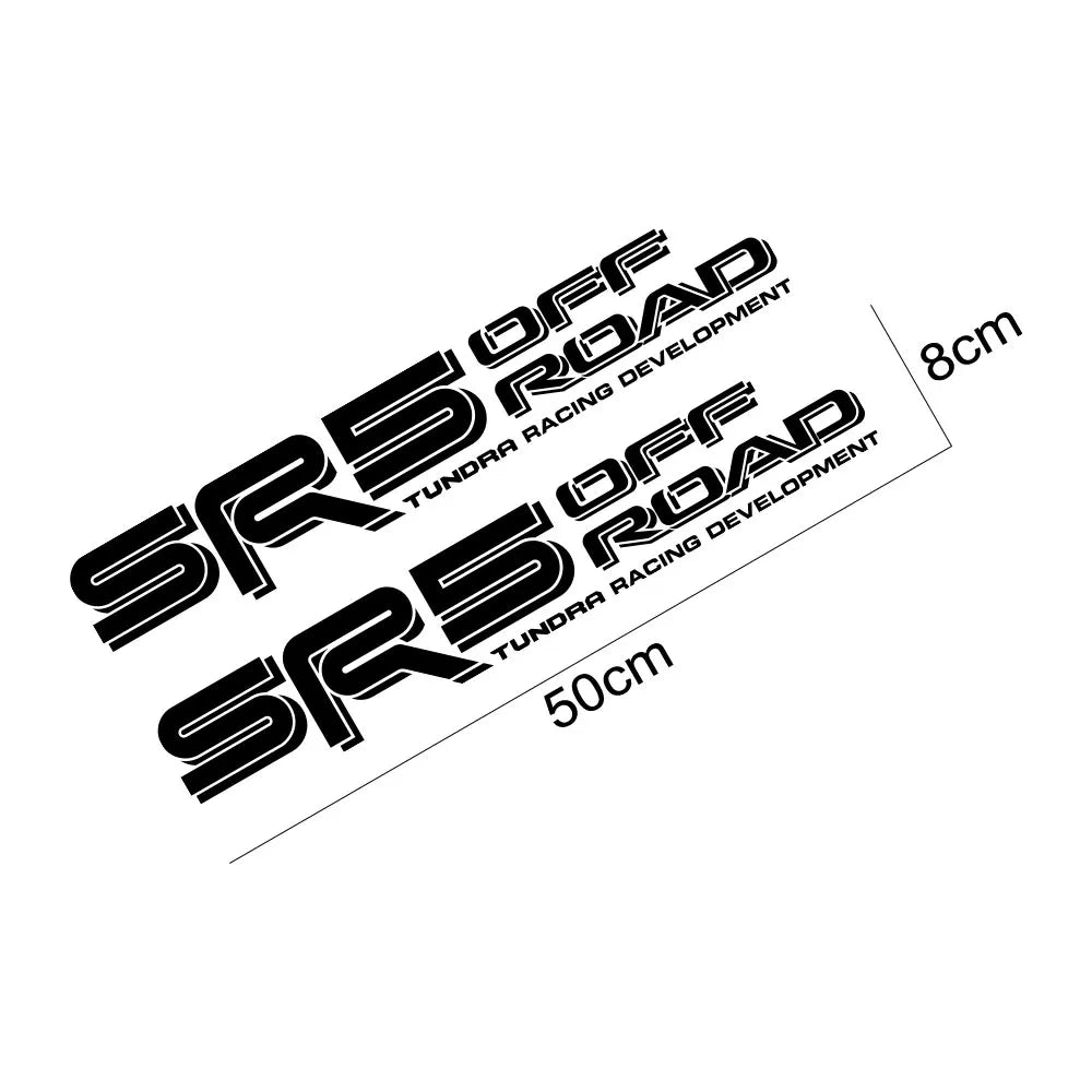 Trunk Side 4x4 Off-Road Decal for Toyota Tundra TRD / SR / SR5 | Pickup Bed Vinyl Sticker