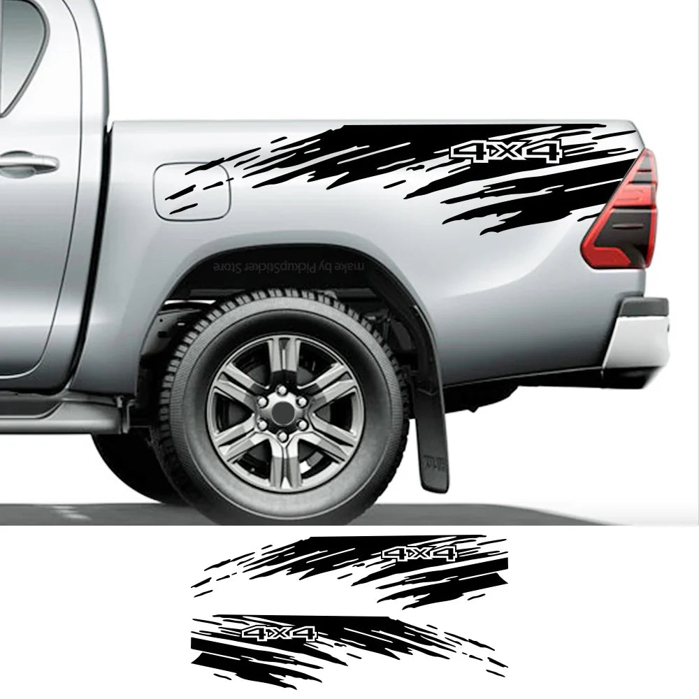 Mudslinger Style Bed Side Decal | Universal Pickup Sticker for F-150, Hilux, RAM, D-Max & More