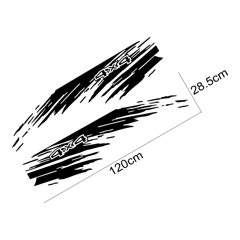 Mudslinger Style Bed Side Decal | Universal Pickup Sticker for F-150, Hilux, RAM, D-Max & More