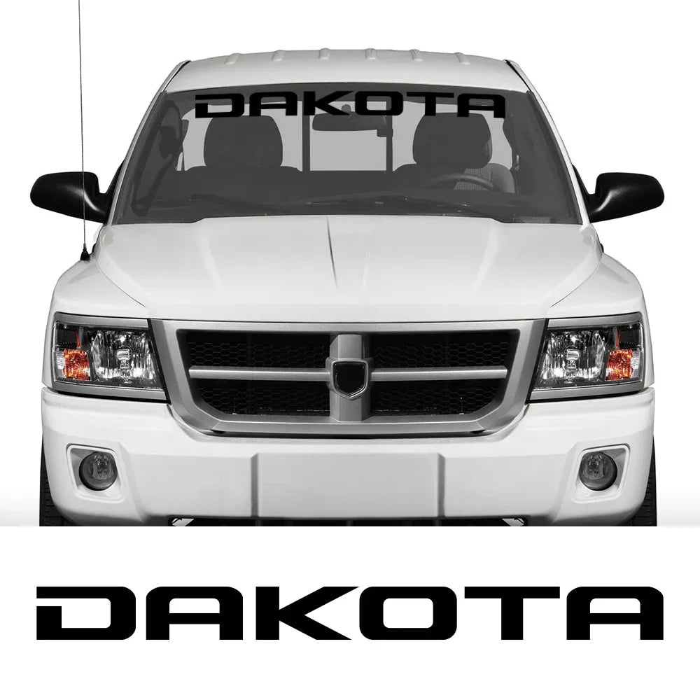 Front Windshield Decal for Dodge Dakota SLT / SXT / 5.9 / R/T | Vinyl Truck Window Sticker