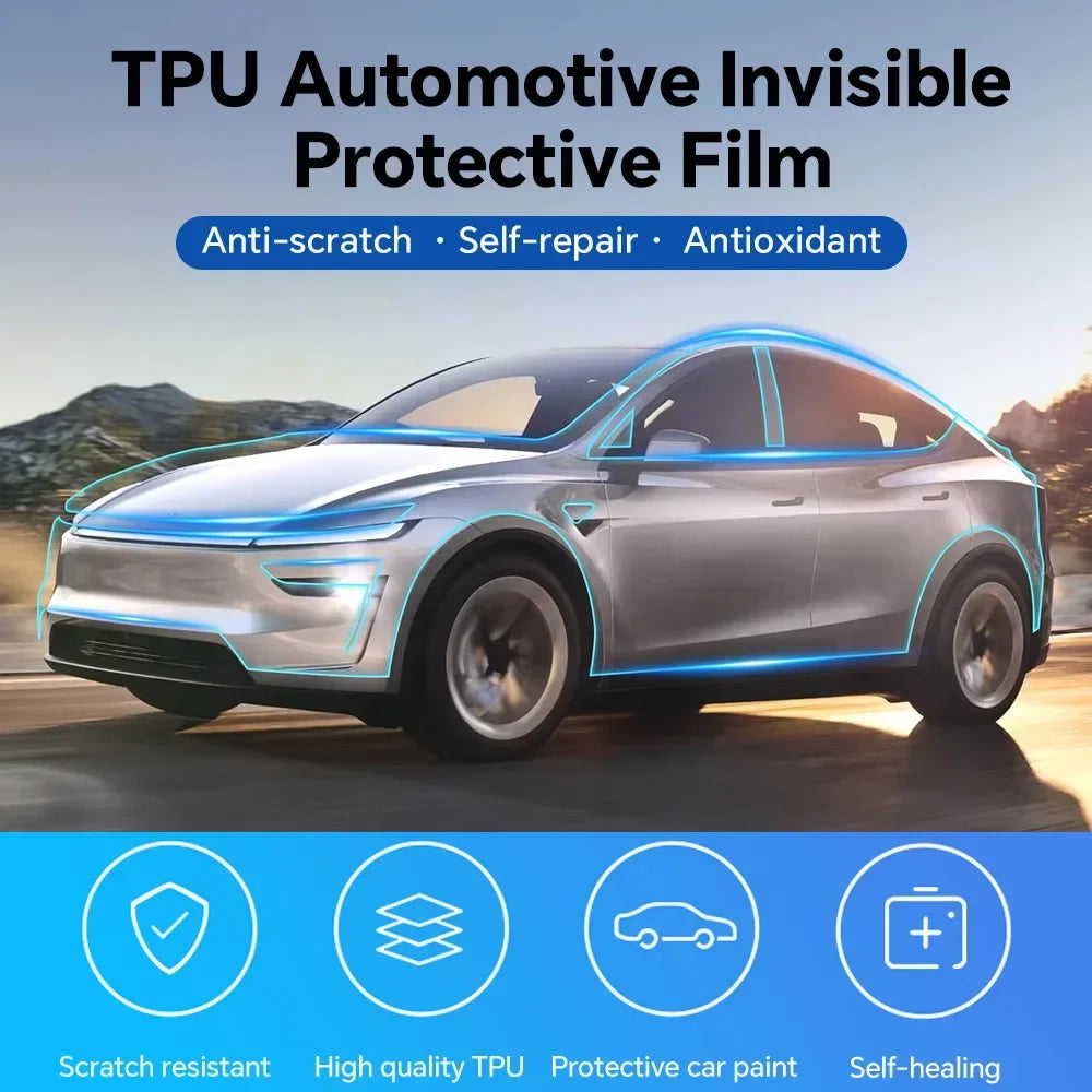 Precut PPF for Tesla Model Y Juniper (2025–2026) | 9-Mil Anti-Scratch TPU Film Full Coverage