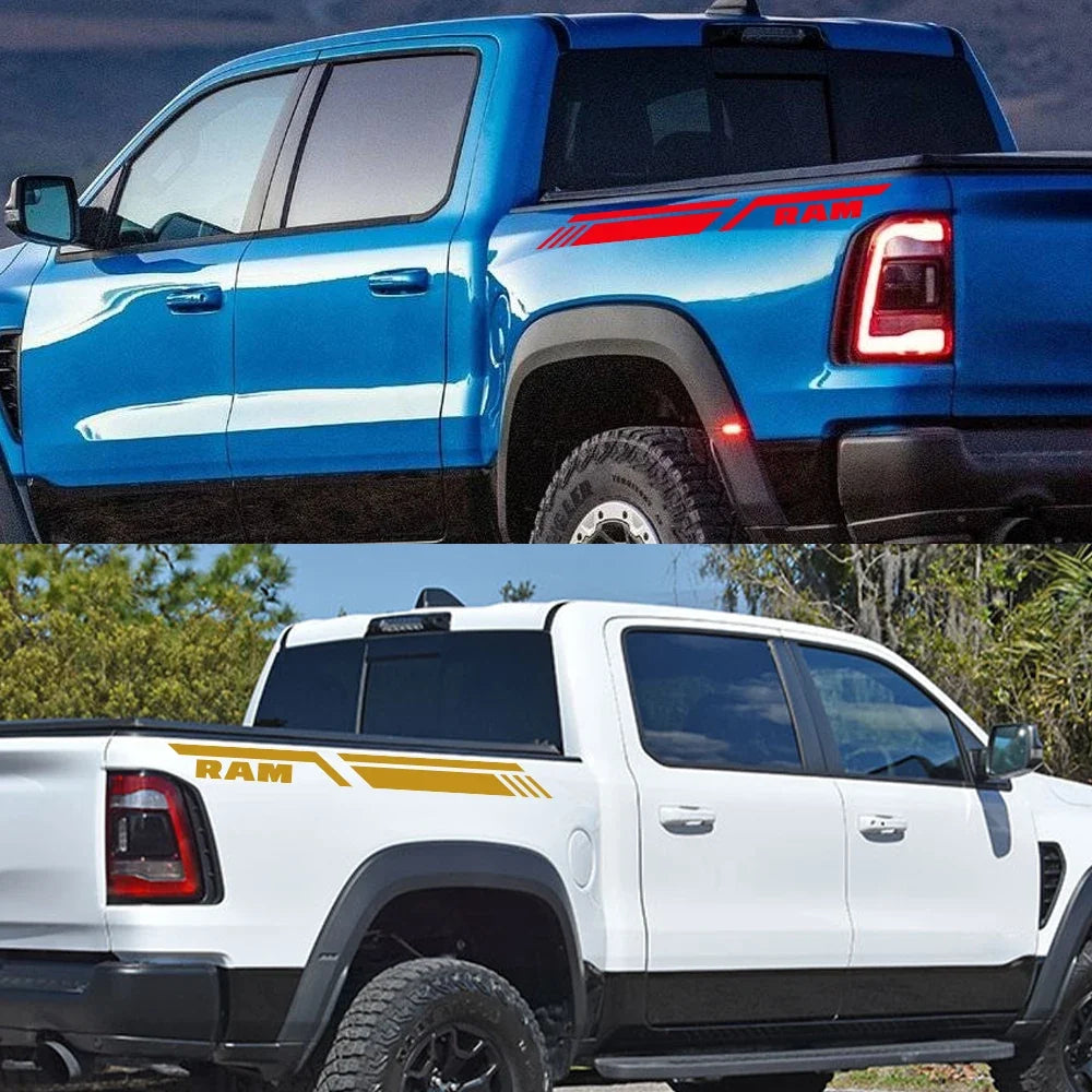 Bed Side Stripe Decal for Dodge RAM 1500 / 2500 / 3500 Rebel / TRX | Pickup Vinyl Graphic