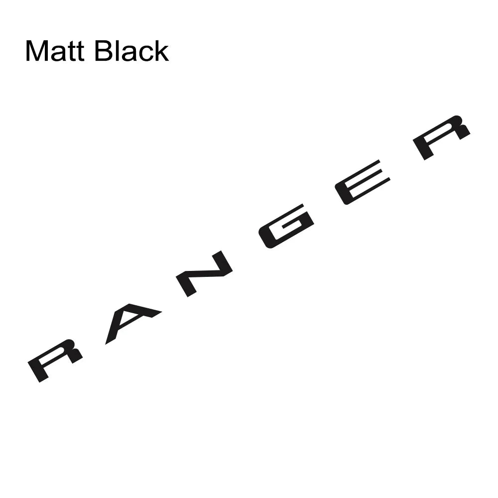 Tailgate Insert & Indent Letter Decal for Ford Ranger (2019–2021) | Vinyl Truck Sticker