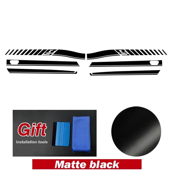 Dodge Challenger Body Side Accent Stripe Decal Kit – Door & Waist Line Graphic | 2008–2023 RS | 8 Premium Finishes