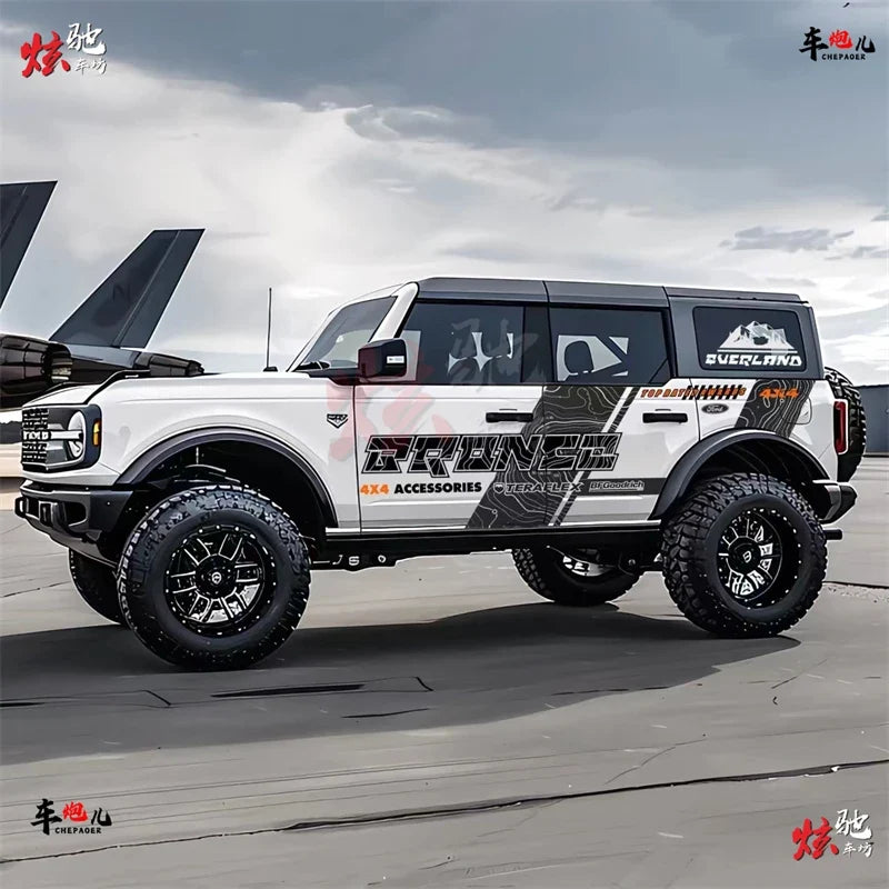 Custom Fashionable Full-Body Modification Vinyl Decal Kit for Ford Bronco | KK Sport Wrap