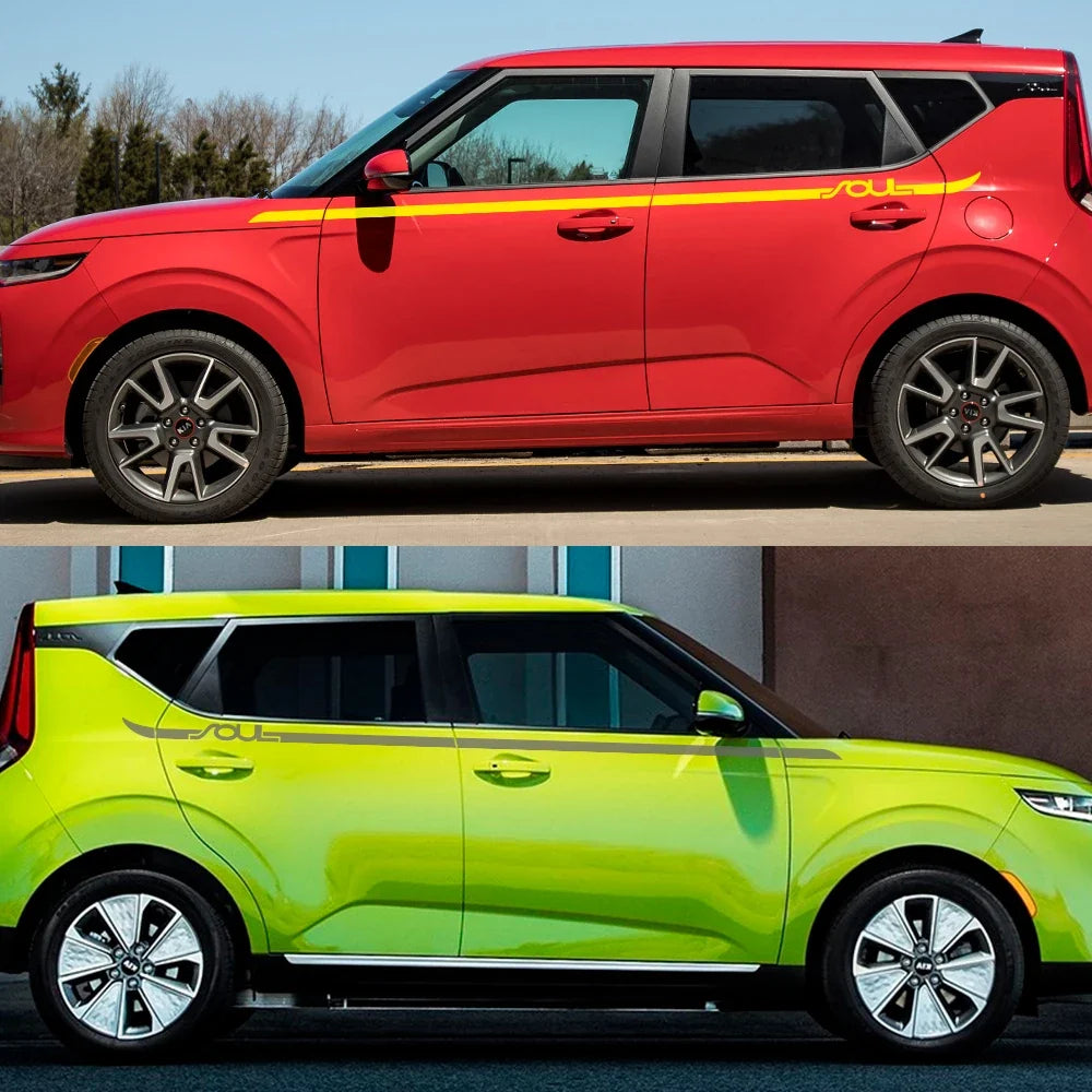 Side Body Waistline Stripe Decal for Kia Soul (Gen 1, 2, 3 & EV) | Vinyl Film Graphics