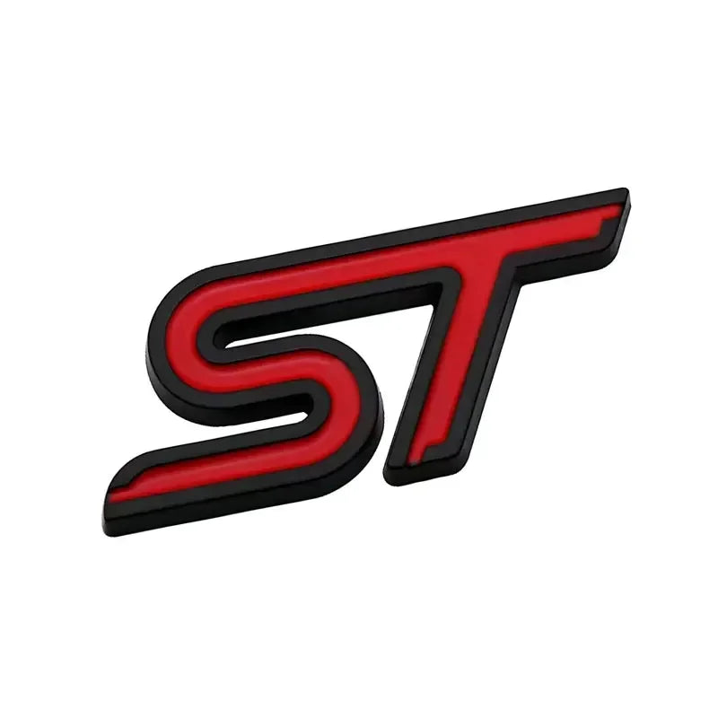 3D Metal ST Badge | Body & Trunk Emblem for Ford Everest / Fiesta / Ecosport / Focus