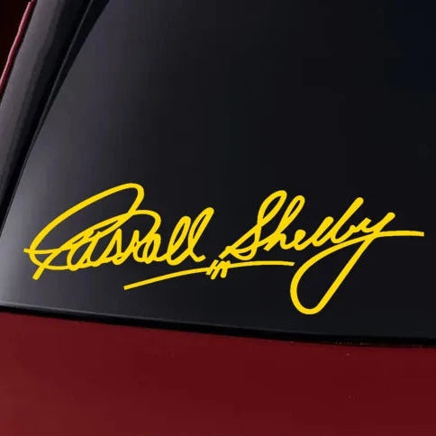 Carroll Shelby Interior & Window Vinyl Decal for Ford Mustang | 2-Piece Sticker