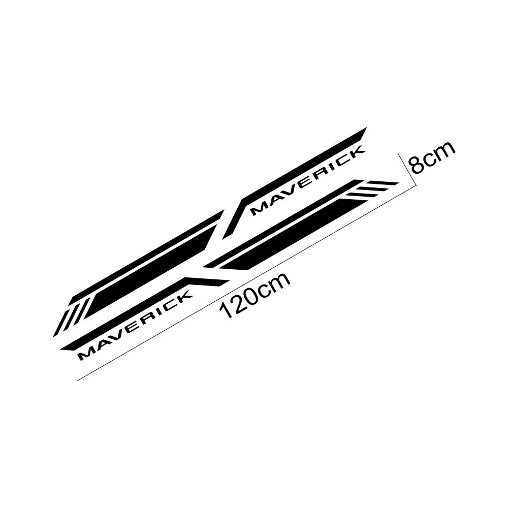 Trunk Side Stripe Decal for Ford Maverick XL / XLT / Lariat | Pickup Bed Vinyl Sticker
