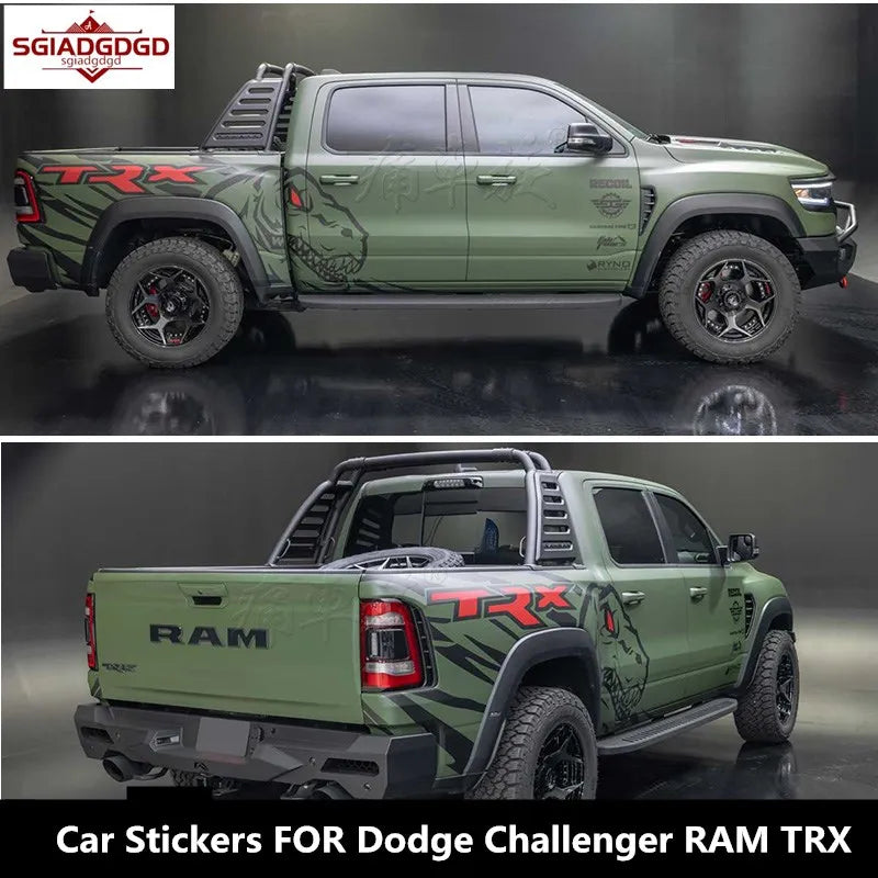 Full Body Appearance Decoration Vinyl Kit for Dodge Challenger / RAM TRX | Custom Body Decal