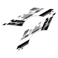Racing Sport Body Side Vinyl Decal for Ford Bronco SUV | Hardcore Off-Road Graphic Sticker