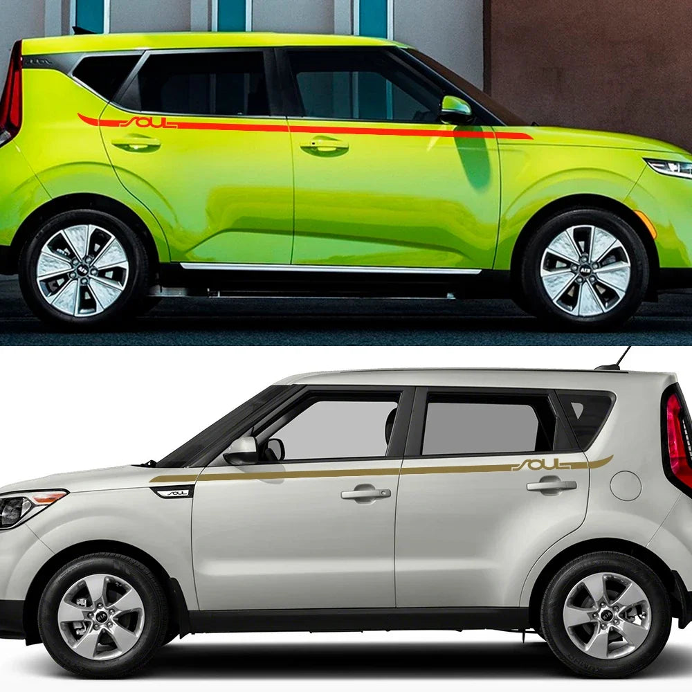 Side Body Waistline Stripe Decal for Kia Soul (Gen 1, 2, 3 & EV) | Vinyl Film Graphics