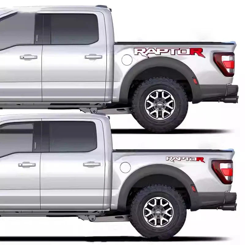 Vinyl Tape Patch Decal for Ford F-150 Raptor / Ranger Truck | 2-Piece Cargo Sticker