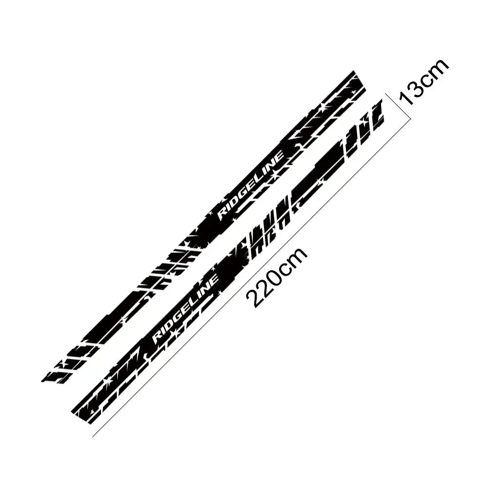 Door Side Skirt Stripe Decal for Honda Ridgeline | 2-Piece Vinyl Pickup Truck Graphic